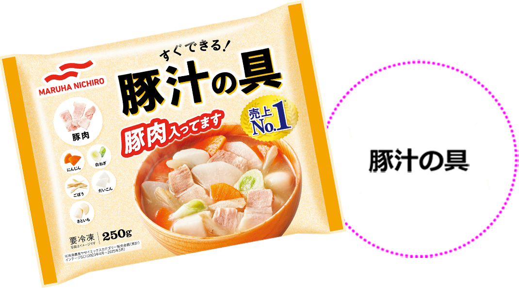 パッケージ写真:すぐできる豚汁の具